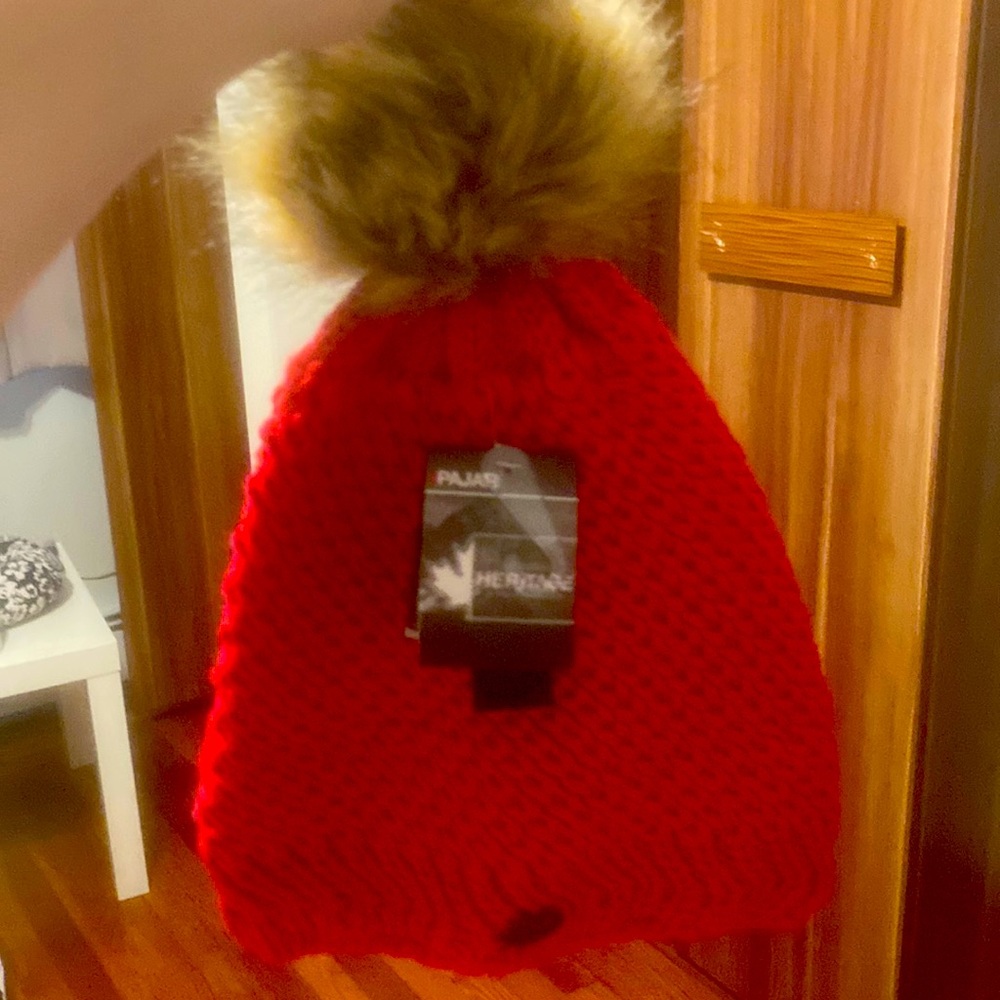 Brand new red beanie.